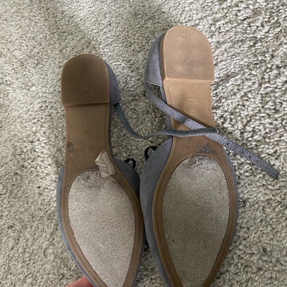 Indigo rd. Grey suede flats with ankle buckle - Picture 3 of 4